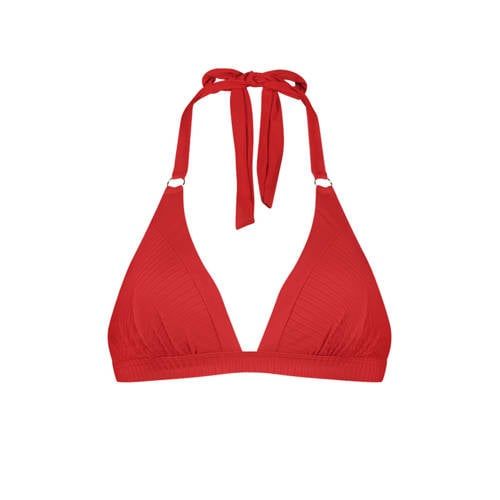 Cyell Voorgevormde Halter Bikinitop Rood