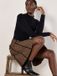 Apricot Geo Skirt Knitted Mini Dress