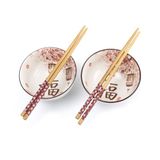 Lachineuse - Set van 2 Japanse kommen kersenbloesem diameter 11 cm
