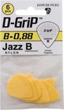 D-Grip Janicek D-Grip Jazz B Plectrum - 0.88 mm - 6-pack