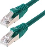Helos Patchkabel SF/UTP Cat 5e groen 1,0 m