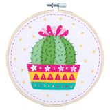 Vervaco PN-0180501 Cactus knutselset met vilt, katoen, meerkleurig, ca. 16 x 16 cm