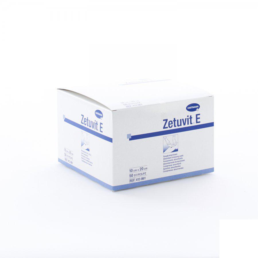 Zetuvit E niet steriele absorberende kompressen 10 cmx 20 cm 50 stuks