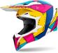 Airoh Wraaap Paint Blauw Geel Roze Crosshelm - Maat XS