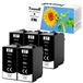 Epson 5 cartouches d'encre noire format XL, compatibles avec les imprimantes Epson