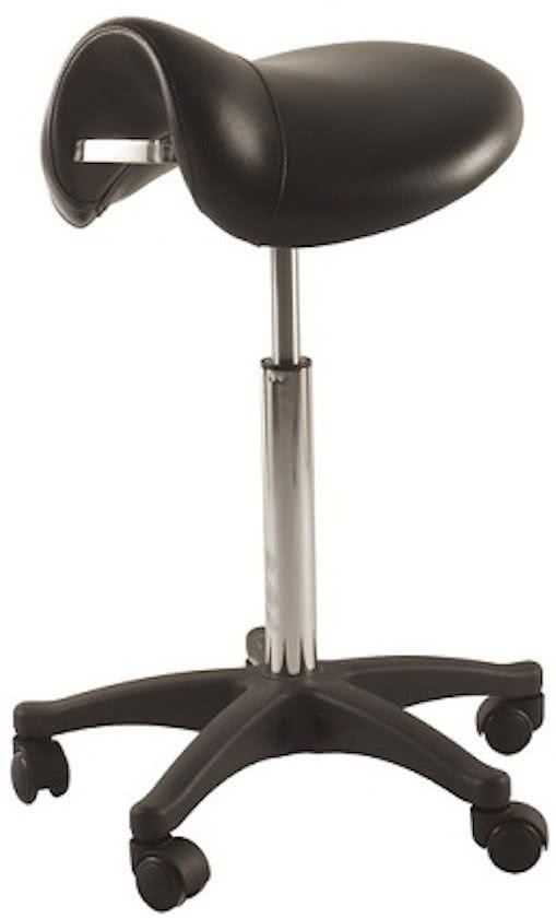 Novicum Liv zadelkruk zwart met medium gasveer en groot zadel