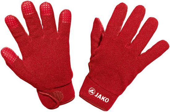 Jako Fleece Spelershandschoenen Kinderen - Rood | Maat: 4