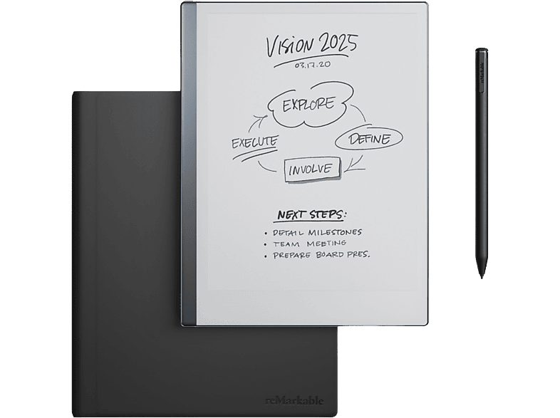 Remarkable Remarkable 2 + Marker Plus Book Folio Zwart Leer Prijzen