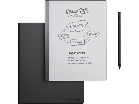 Remarkable 2 + Marker Plus Book Folio Zwart Leer