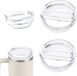 Yamobi 2 Pièces Couvercle de Remplacement Sûr pour l'Alimentation Transparent pour Tumbler