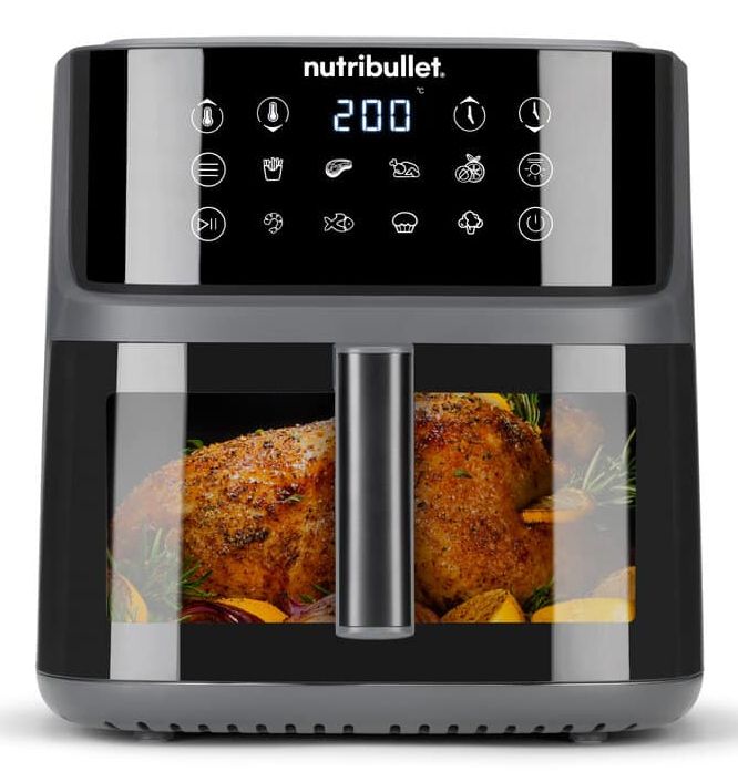 NutriBullet CrispLite Vision 8L Hot Air Fryer - Black