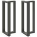 VidaXL Bartafelpoten 2 st t-vormig 40x35x(100-101) cm staal antraciet