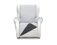 Martina Home Bankhoes Milano 1-zits grijs/zwart