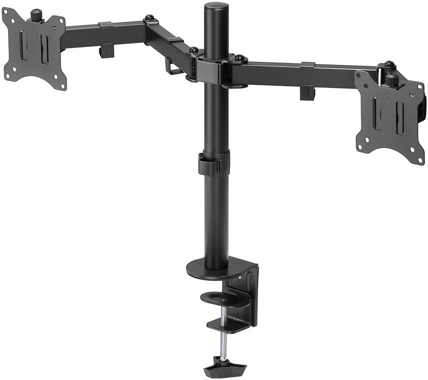 Goobay Dual Monitor Bureau Steun - 17-32 inch - Zwart