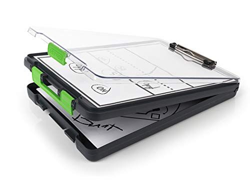 Dexas Clearview Clipcase Clipboard - Green - 13.75 x 9.5 Inch