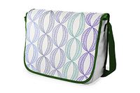 Bonamaison Digitaal bedrukte Messenger schooltas met kaki riem voor studenten, crossbody tas, koerierstas, schoudertas voor kinderen, meisjes, jongens, maat: 29x36 cm
