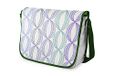 Bonamaison Digitaal bedrukte Messenger schooltas met kaki riem voor studenten, crossbody tas, koerierstas, schoudertas voor kinderen, meisjes, jongens, maat: 29x36 cm