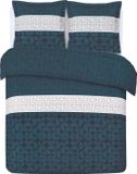 VISION home VISION Basile Dekbedovertrekset - 100% katoen - Kingsize - Blauw