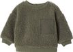 Vertbaudet Baby sweater in sherpa groen
