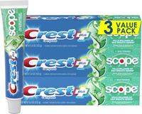 Crest + Scope Complete Whitening Toothpaste - voor een frisse adem - Fluoridevrij - Voordeelverpakking - 3x153g