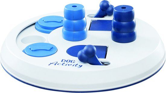 Trixie Honden Activity Flip Board - Hondenspeelgoed - Wit/Blauw - 23 cm