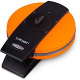 Cloer 1627-15 Wafelijzer - Zwart/Oranje