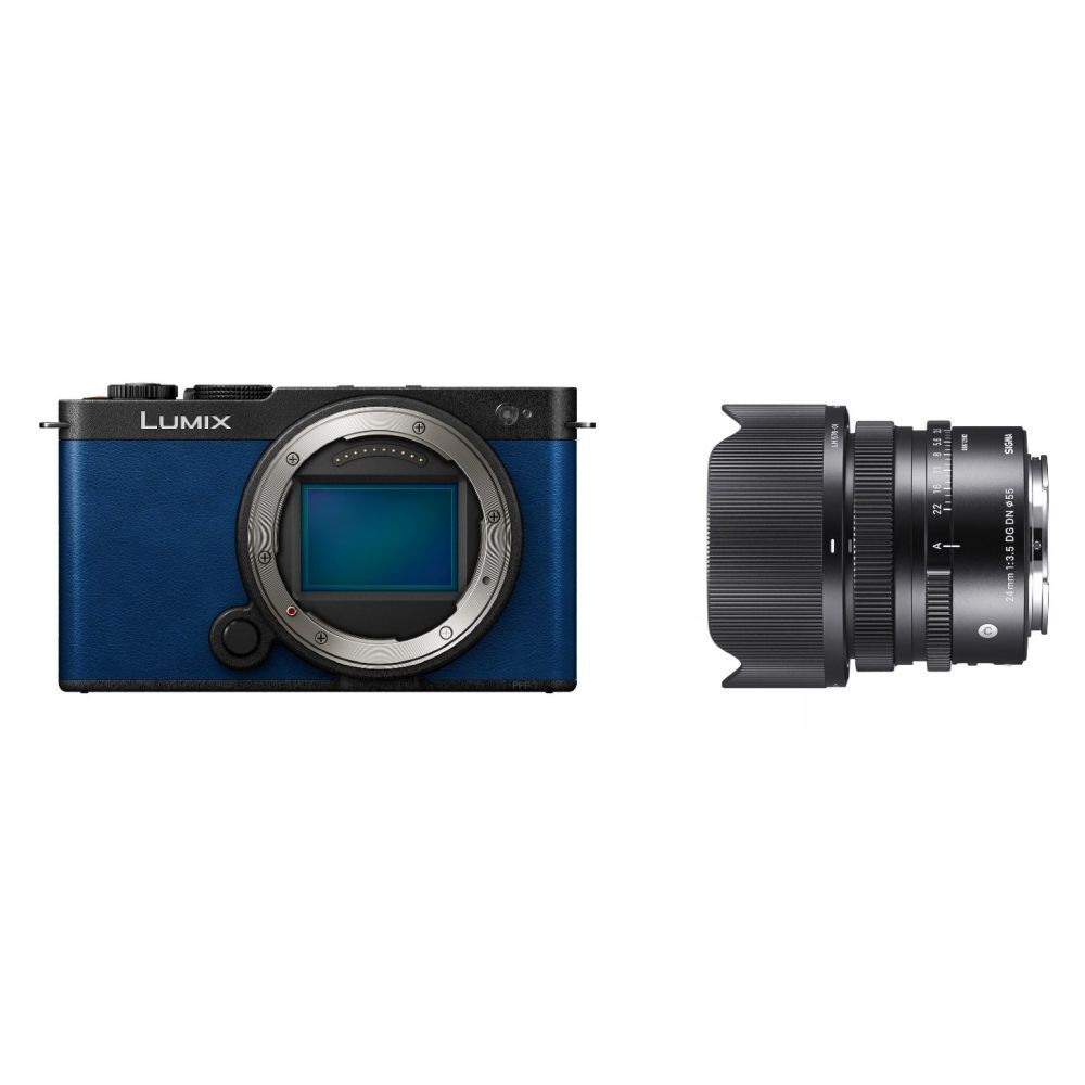 Panasonic Panasonic Lumix S9 Body Night Blue + Sigma 24mm F/3.5 DG DN Contemporary L-mount