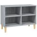 VidaXL TV-meubel met houten poten 69,5x30x50 cm grijs sonoma eiken