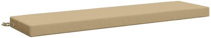 vidaXL Coussin de banc SOEST 100% Polyester Beige 160 x 40 x 8 cm
