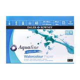 Daler-Rowney Aquafine Warmgeperst glad papierblok voor aquarel en gouache A3, 300 g/m², 1-zijdig gelijmd, natuurlijk wit, 12 vellen, ideaal voor professionele kunstenaars en beginners en studenten, zuurvrij