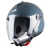 Astone Helmets Jethelm Mini Jet, donkergrijs, XL