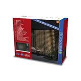 Konstsmide Led-lichtgordijn, druppelvormig, 400 warmwitte diodes, 30 V, buiten (IP44), transparante kabel - 4052-103