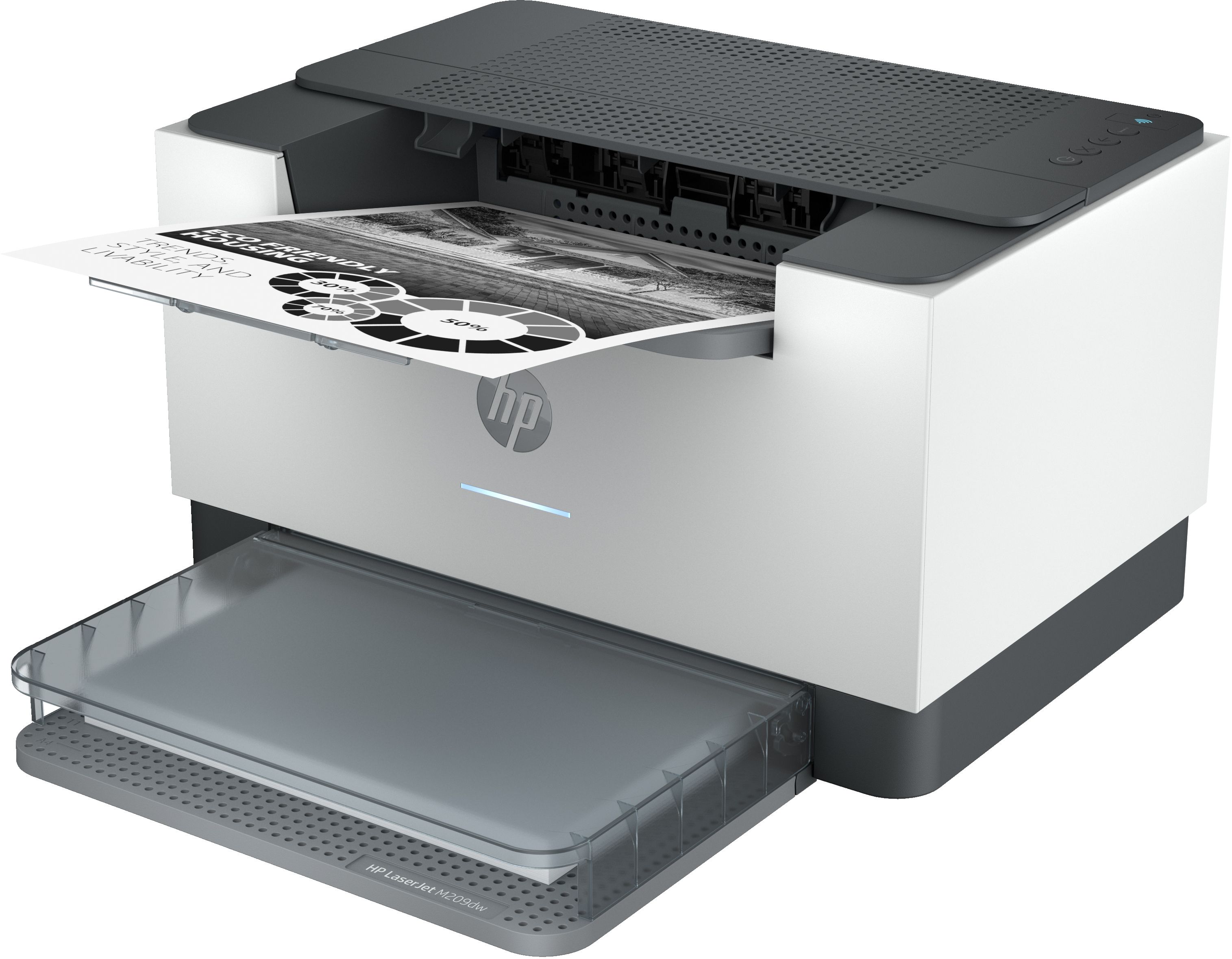 HP LaserJet M209dwe - Laser Printer - Duplex - Wi-Fi - Ethernet - White