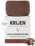 Veganistische Krijen Vegan Shampoo Bar – Natuurlijke Vaste Shampoo met Pistacheolie, Vanille & Munt – Plasticvrije, Duurzame & Zero Waste Shampoo zonder Sulfaten – 100 g