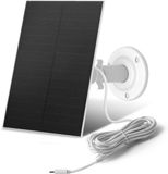 Merkloos 3W, 6V USB-zonnepaneel voor beveiligingscamera's, IP65 waterdicht, zwart