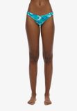 Superdry Cheeky Bikinibroekje met Print Dames Bali Blue Marble Polyester/Elastaan Maat XL