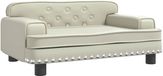 vidaXL - Banc pour enfants - 70x45x30 cm - similicuir - crème
