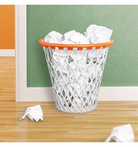 Balvi Basketbal Net - Papierbak - 5 liter - Wit