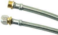 Boutté FM1021 slang, voor sanitair, mannen, 15 x 21, dubbele kegel, lengte 300 mm, DN8, zilverkleurig