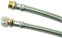 Boutté FM1021 slang, voor sanitair, mannen, 15 x 21, dubbele kegel, lengte 300 mm, DN8, zilverkleurig
