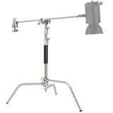 NEEWER Pro 100% roestvrijstalen zware C-standaard met giekarm, maximale hoogte 172 cm fotografielampstandaard met 2,7 ft/83 cm houdarm, 2 greepkop voor Studio Monolight, Softbox, Reflector, SC172