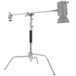NEEWER Pro 100% roestvrijstalen zware C-standaard met giekarm, maximale hoogte 172 cm fotografielampstandaard met 2,7 ft/83 cm houdarm, 2 greepkop voor Studio Monolight, Softbox, Reflector, SC172