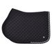 Imperial Riding IRH Basic Cotton VS, zadeldek met ruitstiksel, glitterpaspel en metalen logo, zwart, volledig