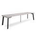 Skraut Home Uittrekbare Consoletafel Eettafel 300cm voor 14 Personen Houten Poten Moderne Stijl Cement