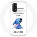 Maniacase Hoesje voor Xiaomi Redmi Note 11S 4G Lilo en Stitch Ohana Citatie Wit