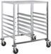 vidaXL Chariot de service avec 12 bacs GN 75x55x87 cm Acier inoxydable