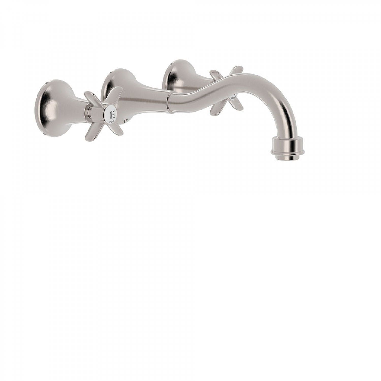 Tres Wastafelmengkraan Tres Clasic Inbouw Kruisgreep Rvs - Messing - 8429546483375