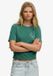 Superdry Luxe Casual Relaxed T-shirt Dames Vert pin