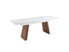 Icecat table à manger extensible baril ovale marbre porcelaine