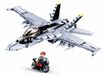 Sluban Model Bricks - F/A-18E Super Bumblebee, M38-B0928, Multicolour